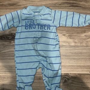 Carter's Light Blue Striped One Piece